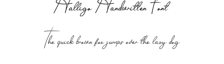 Halligo Handwritten Font by andikastudio — Script Handwritten Font
