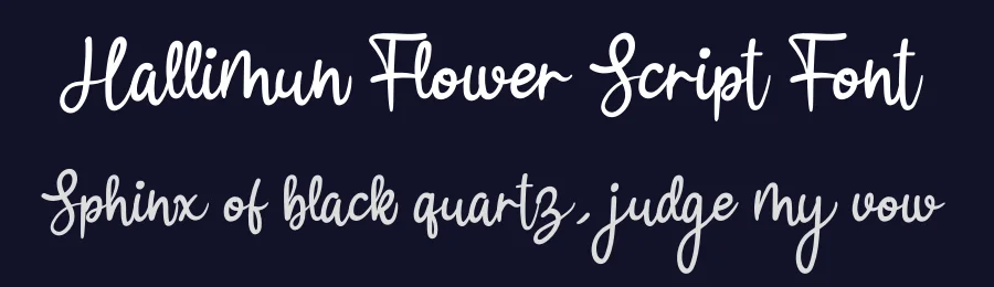 Hallimun Flower Script Font by andikastudio — Script Handwritten Font — thumbnail 2
