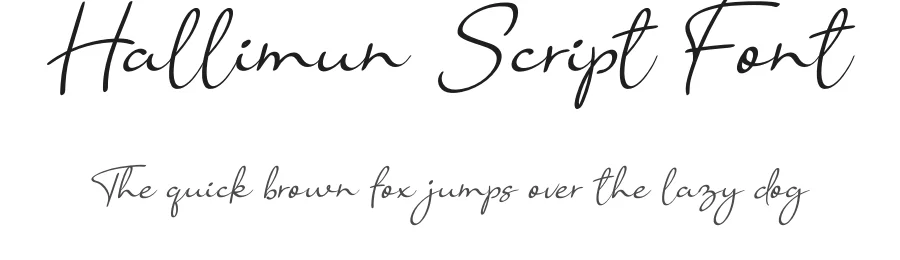 Hallimun Script Font by andikastudio — Script Handwritten Font