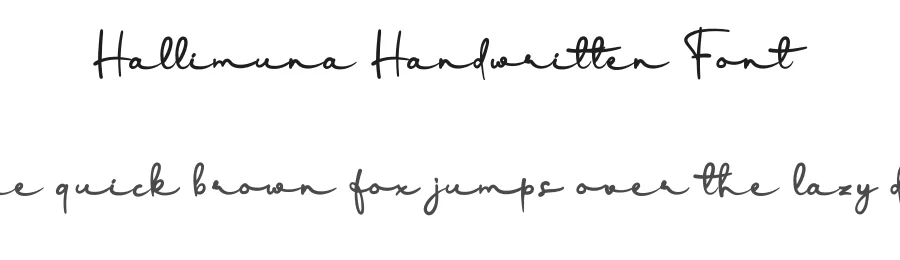 Hallimuna Handwritten Font by andikastudio — Script Handwritten Font