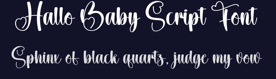 Hallo Baby Script Font by creativeletter — Script Handwritten Font — thumbnail 2