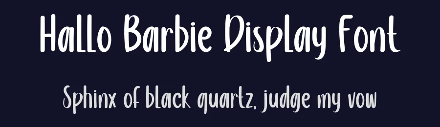 Hallo Barbie Display Font by inermediaSTUDIO — Script Handwritten Font — thumbnail 2