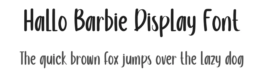 Hallo Barbie Display Font by inermediaSTUDIO — Script Handwritten Font