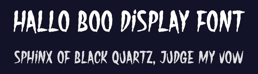 Hallo Boo Display Font by Maiko Hatta — Decorative Font — thumbnail 2