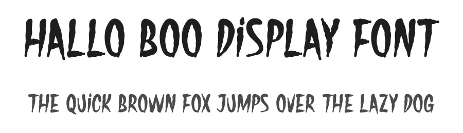 Hallo Boo Display Font by Maiko Hatta — Decorative Font
