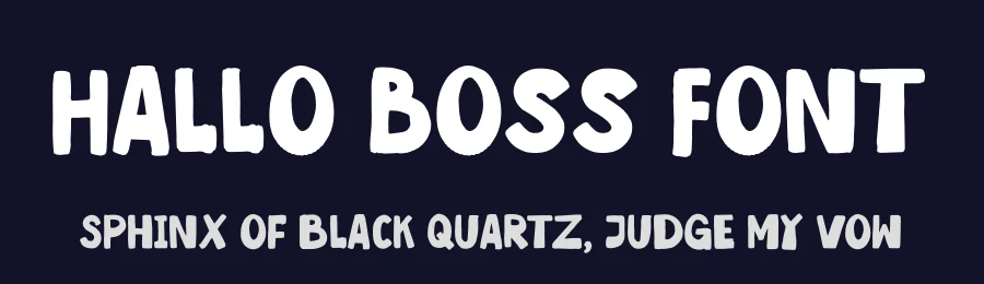 Hallo Boss Font by Denustudios — Decorative Font — thumbnail 2