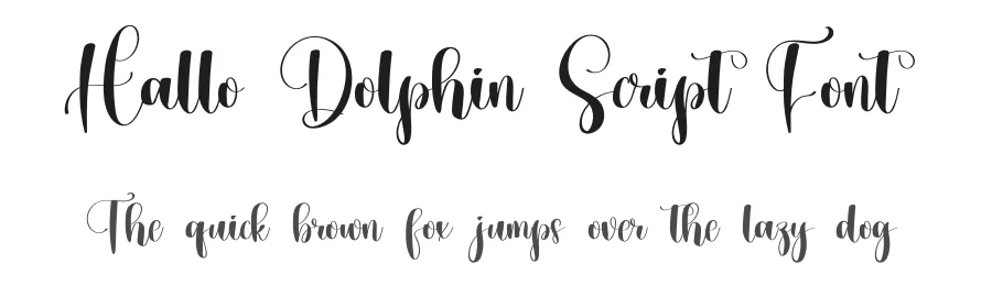 Hallo Dolphin Script Font by inermediaSTUDIO — Script Handwritten Font