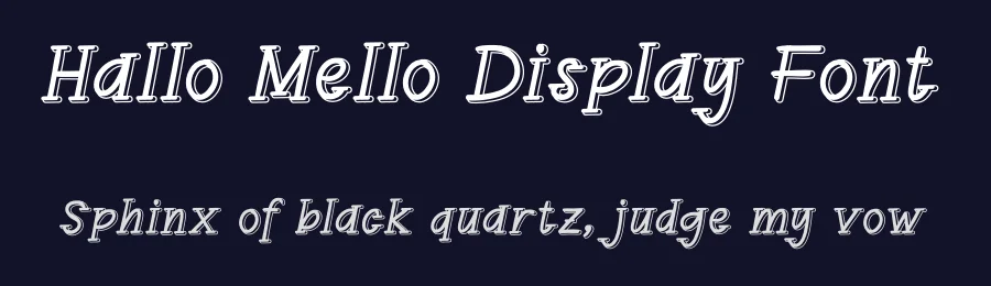 Hallo Mello Display Font by andikastudio — Display Font — thumbnail 2
