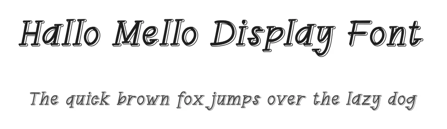 Hallo Mello Display Font by andikastudio — Display Font
