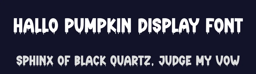 Hallo Pumpkin Display Font by creativeletter — Display Font — thumbnail 2