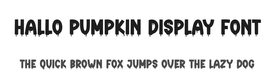 Hallo Pumpkin Display Font by creativeletter — Display Font