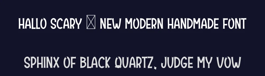 Hallo Scary – New Modern Handmade Font by freshtypeink — Display Font — thumbnail 2