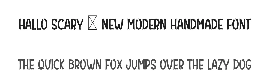 Hallo Scary – New Modern Handmade Font by freshtypeink — Display Font