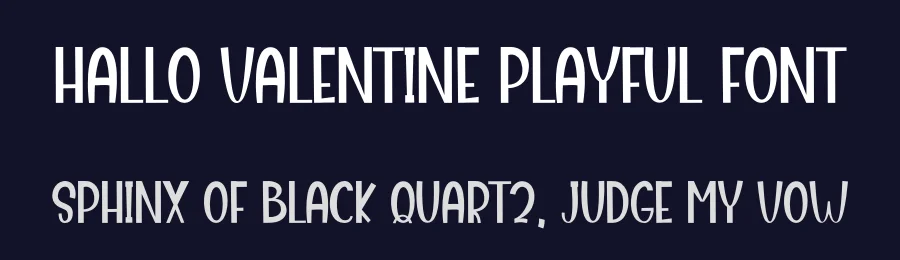 Hallo Valentine Playful Font by freshtypeink — Display Font — thumbnail 2