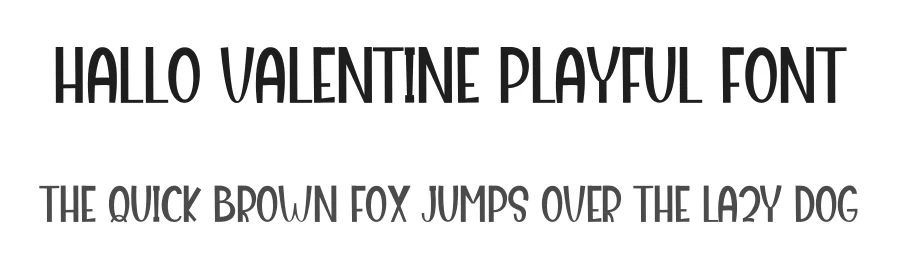 Hallo Valentine Playful Font by freshtypeink — Display Font