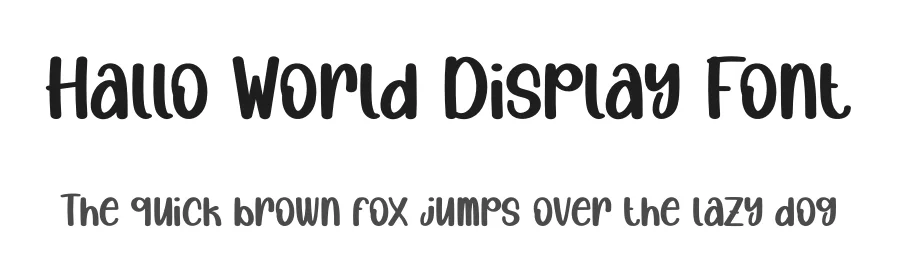 Hallo World Display Font by creativeletter — Display Font