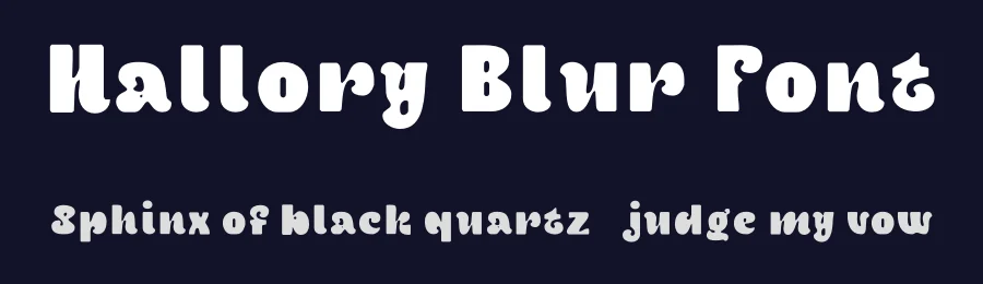 Hallory Blur Font by craftsupplyco — Display Font — thumbnail 2