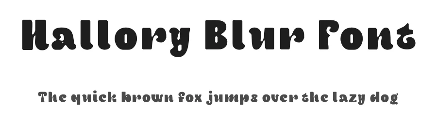 Hallory Blur Font by craftsupplyco — Display Font