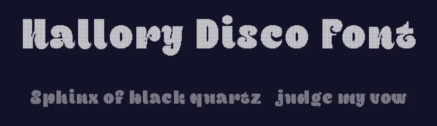 Hallory Disco Font by craftsupplyco — Display Font — thumbnail 2
