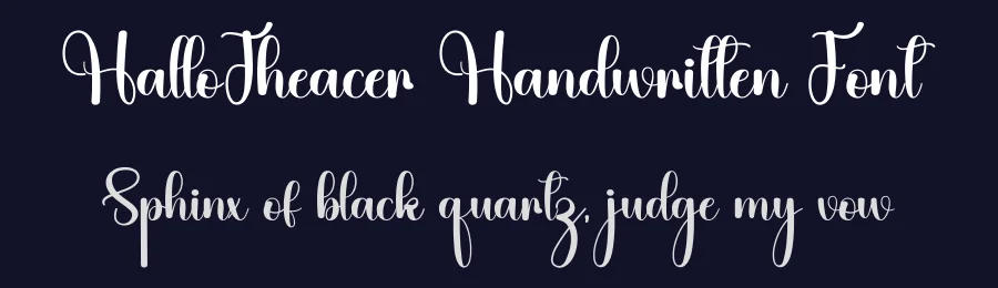 HalloTheacer Handwritten Font by inermediaSTUDIO — Script Handwritten Font — thumbnail 2