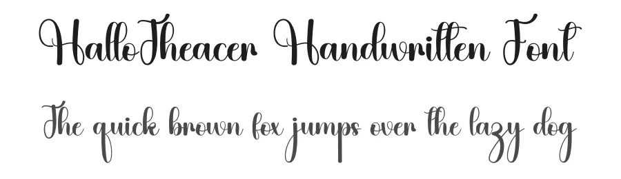 HalloTheacer Handwritten Font by inermediaSTUDIO — Script Handwritten Font