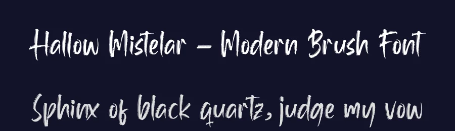 Hallow Mistelar – Modern Brush Font by letterenastudios — Script Handwritten Font — thumbnail 2