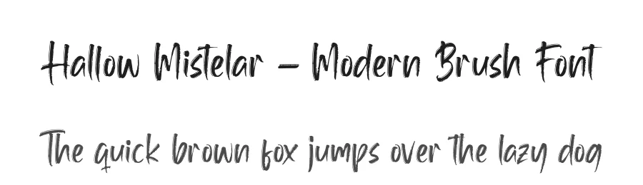 Hallow Mistelar – Modern Brush Font by letterenastudios — Script Handwritten Font