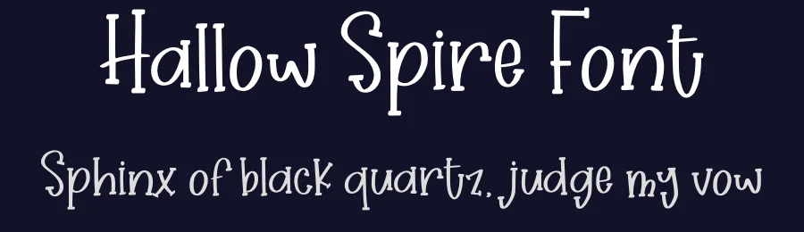 Hallow Spire Font by qwrtype — Display Font — thumbnail 2