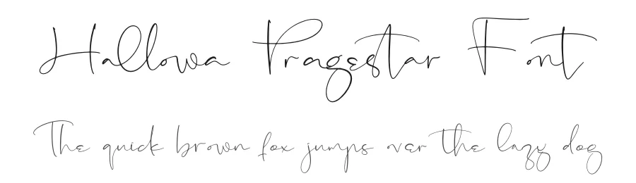 Hallowa Pragestar Font by stylishtype.co — Script Handwritten Font