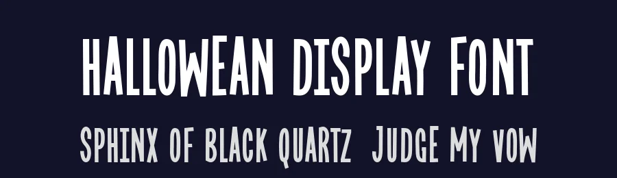 Hallowean Display Font by Hanna Bie — Display Font — thumbnail 2