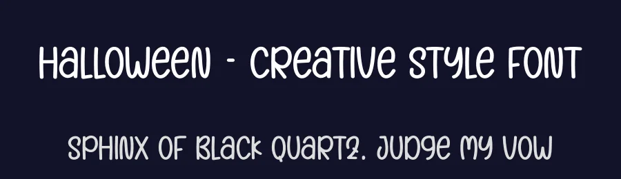 Halloween – Creative Style Font by creativeletter — Display Font — thumbnail 2