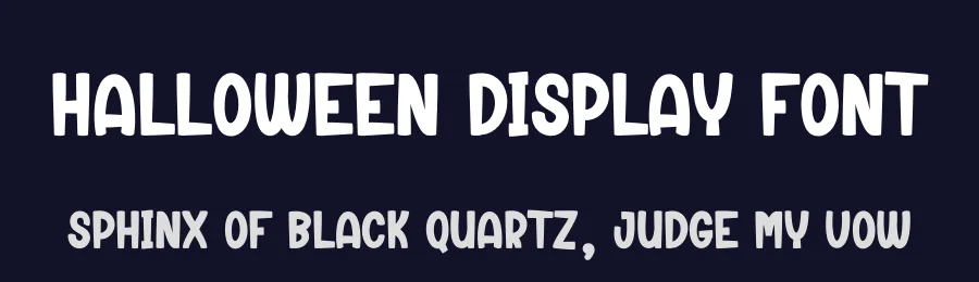 Halloween Display Font by creativeletter — Display Font — thumbnail 2
