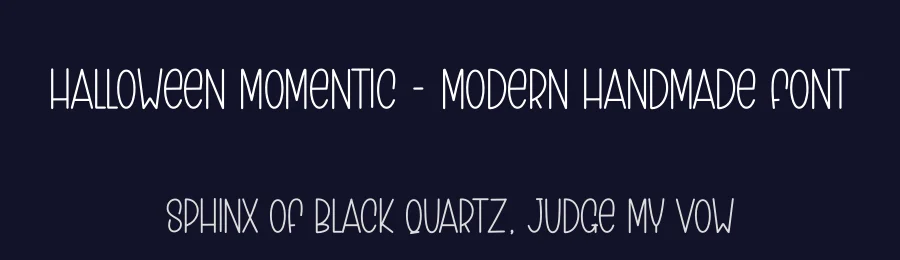 Halloween Momentic – Modern Handmade Font by creativeletter — Display Font — thumbnail 2
