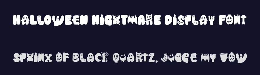 Halloween Nightmare Display Font by Lettersweet — Display Font — thumbnail 2