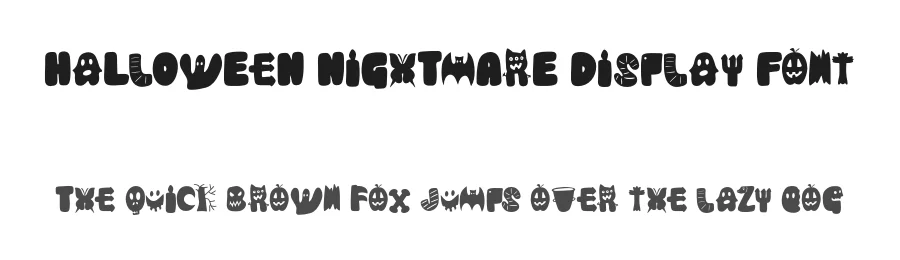 Halloween Nightmare Display Font by Lettersweet — Display Font