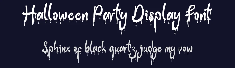 Halloween Party Display Font by Yoga Letter — Display Font — thumbnail 2