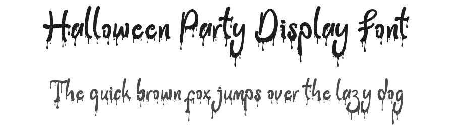 Halloween Party Display Font by Yoga Letter — Display Font