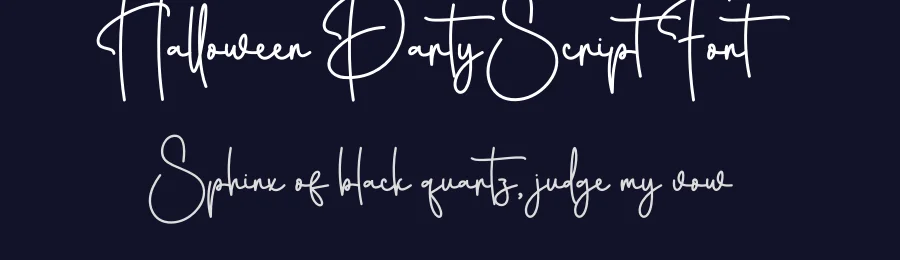 Halloween Party Script Font by creativeletter — Script Handwritten Font — thumbnail 2