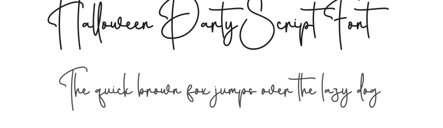 Halloween Party Script Font by creativeletter — Script Handwritten Font