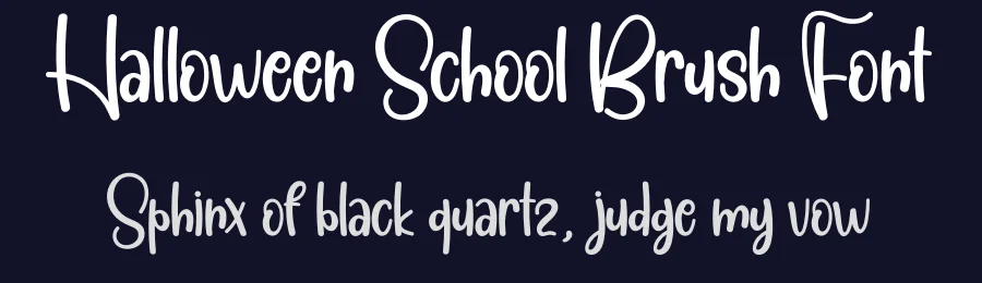 Halloween School Brush Font by creativeletter — Display Font — thumbnail 2