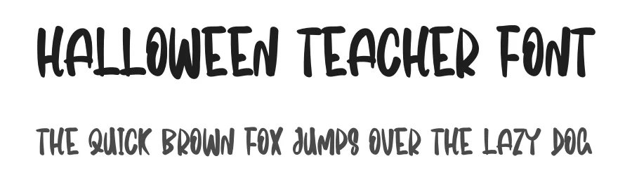 Halloween Teacher Font by levincreative β Display Font