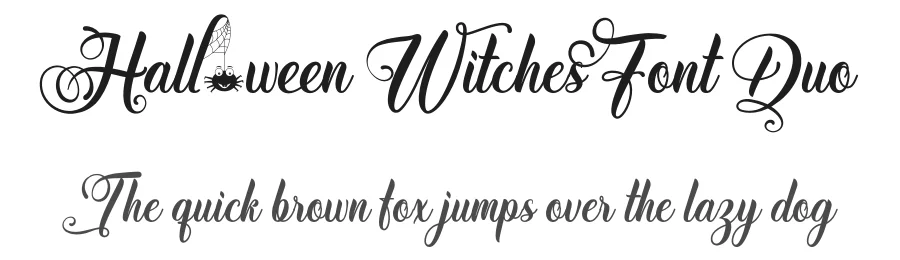 Halloween Witches Font Duo by Miftahul Arzaq — Script Handwritten Font