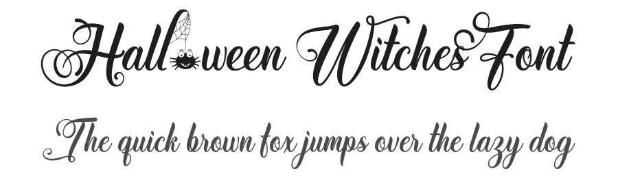 Halloween Witches Font by Dipati Creator — Script Handwritten Font