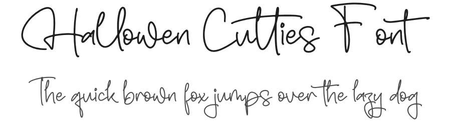 Hallowen Cutties Font by letterfabric — Script Handwritten Font