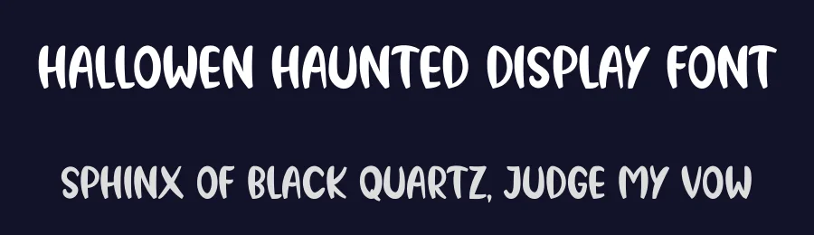 Hallowen Haunted Display Font by planetz studio — Display Font — thumbnail 2