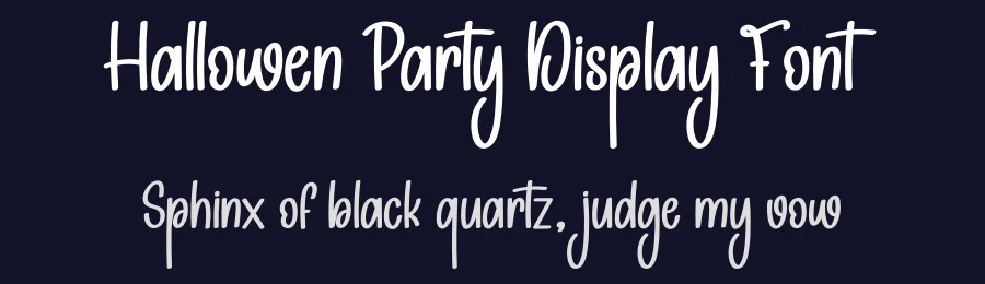 Hallowen Party Display Font by creativeletter — Display Font — thumbnail 2