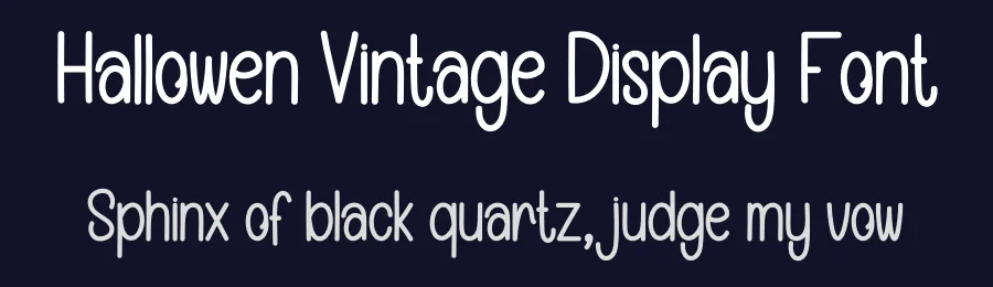 Hallowen Vintage Display Font by creativeletter — Display Font — thumbnail 2