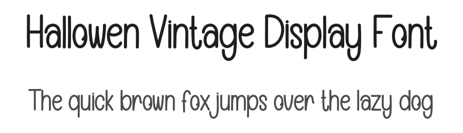 Hallowen Vintage Display Font by creativeletter — Display Font