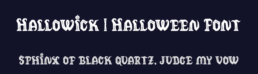 Hallowick | Halloween Font by Denustudios — Decorative Font — thumbnail 2