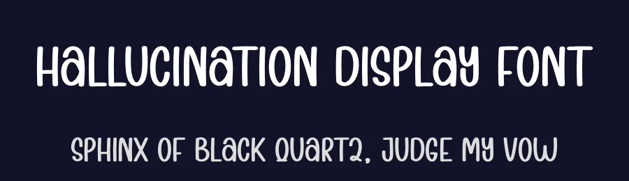 Hallucination Display Font by andikastudio — Display Font — thumbnail 2